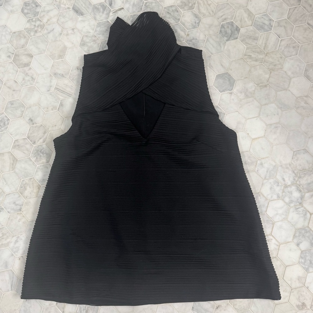NWT Blessed Are The Meek High Neck Sleeveless Blouse